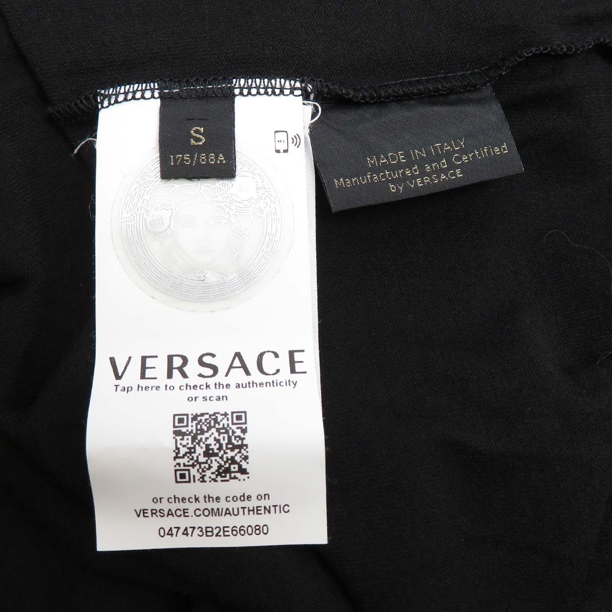 Versace Medusa Logo Print T-Shirt Black