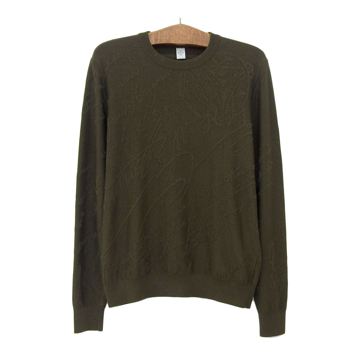 Berluti Wool Knit Sweater Khaki