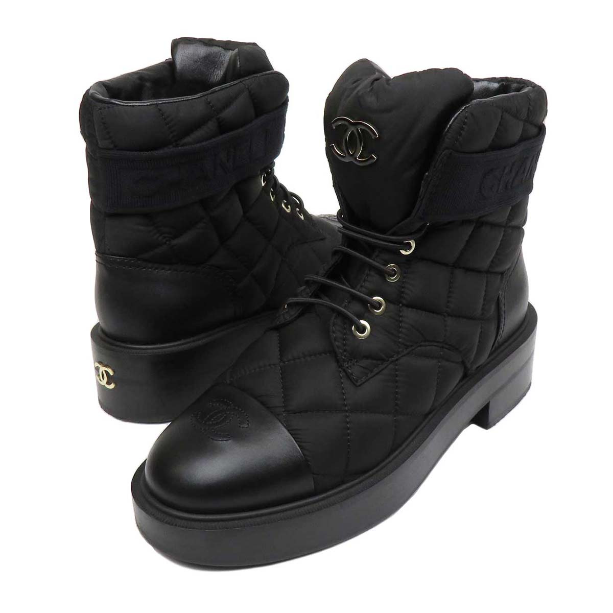 Chanel Black Short Boots G45125