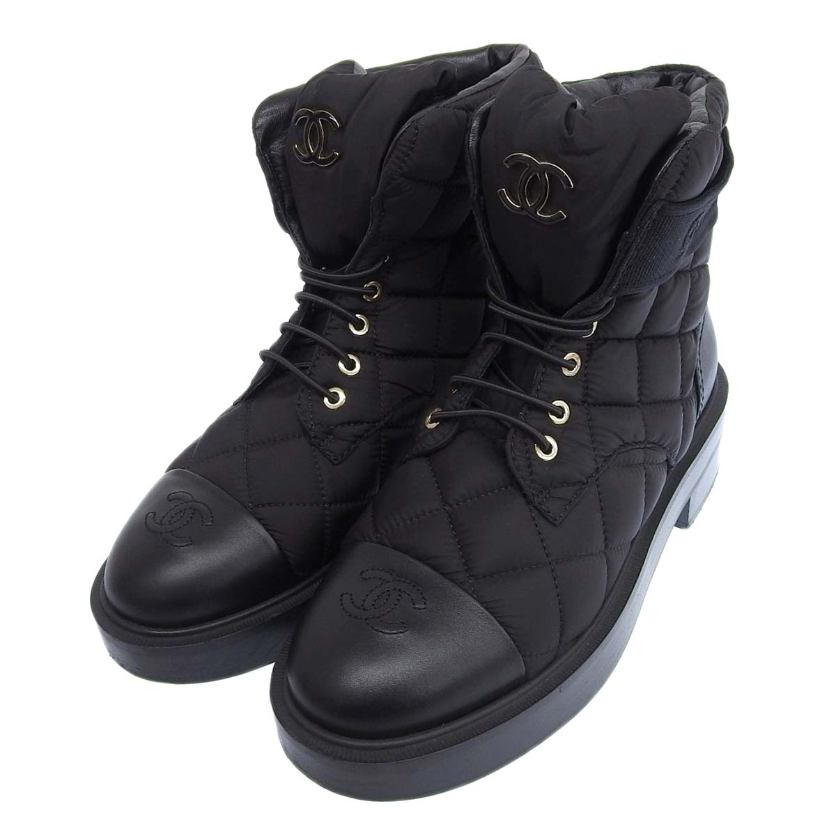 Chanel Black Short Boots G45125