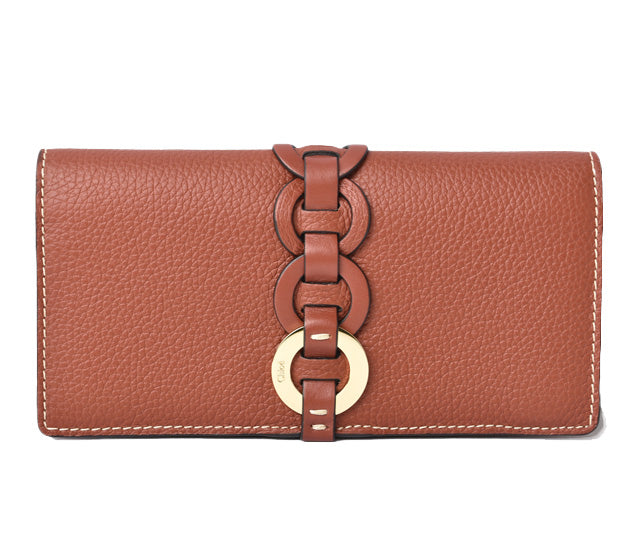 Chloe Darryl Long Wallet Brown in Pristine Condition