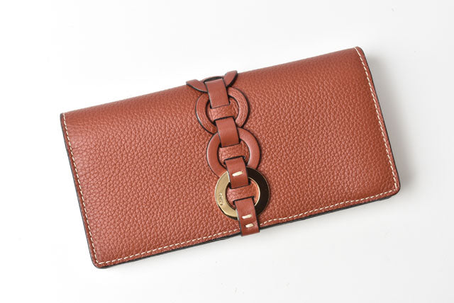 Chloe Darryl Long Wallet Brown in Pristine Condition