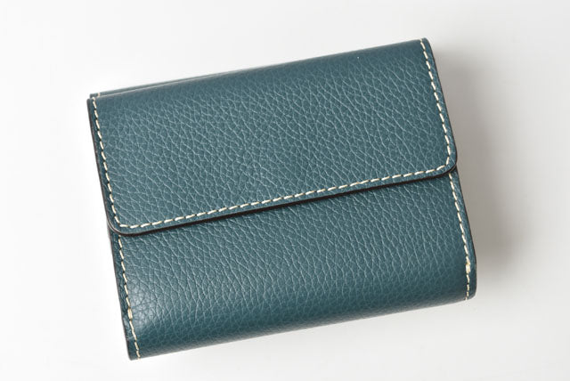 Chloe Darryl Small Trifold Wallet Steel Blue