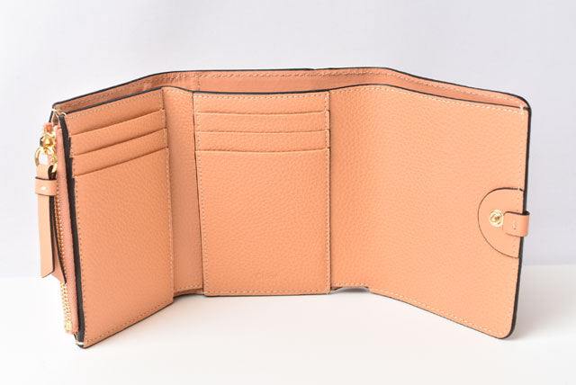 Chloe DARRYL Leather Cotton Trifold Wallet in Pristine Condition