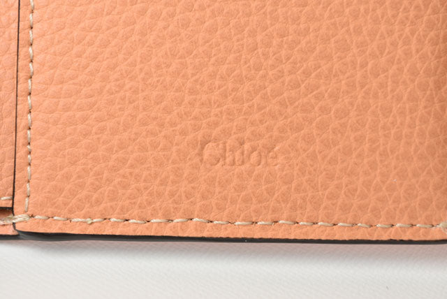 Chloe DARRYL Leather Cotton Trifold Wallet in Pristine Condition