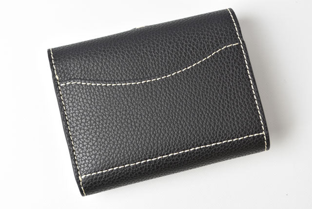 Chloe Darryl Leather Cotton Trifold Wallet Black in Pristine Condition