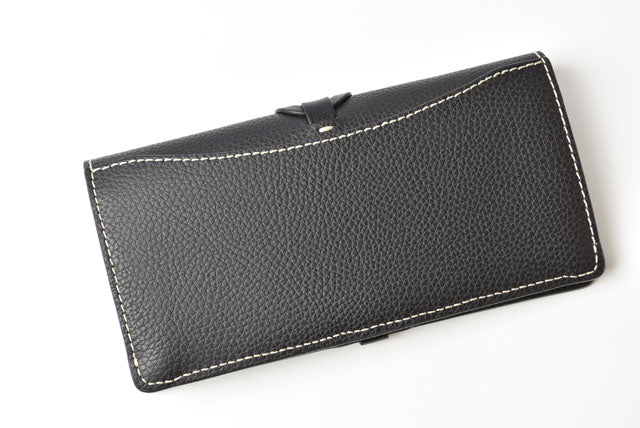 Chloe Darryl Black Calf Leather Long Wallet