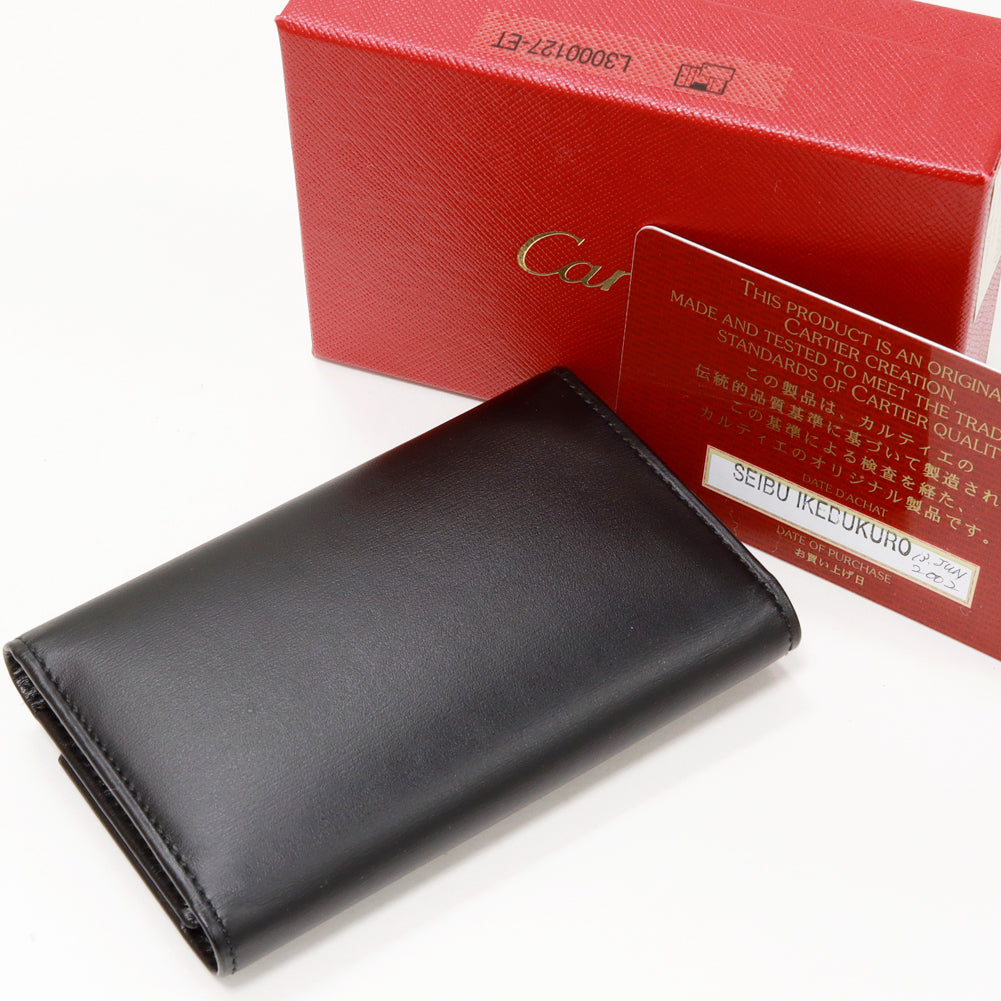 Cartier Leather 6 Key Case Black L3000127