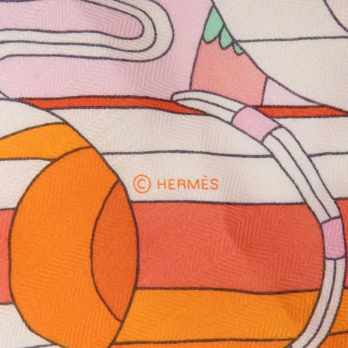 Hermes Scarf Pink Multicolor