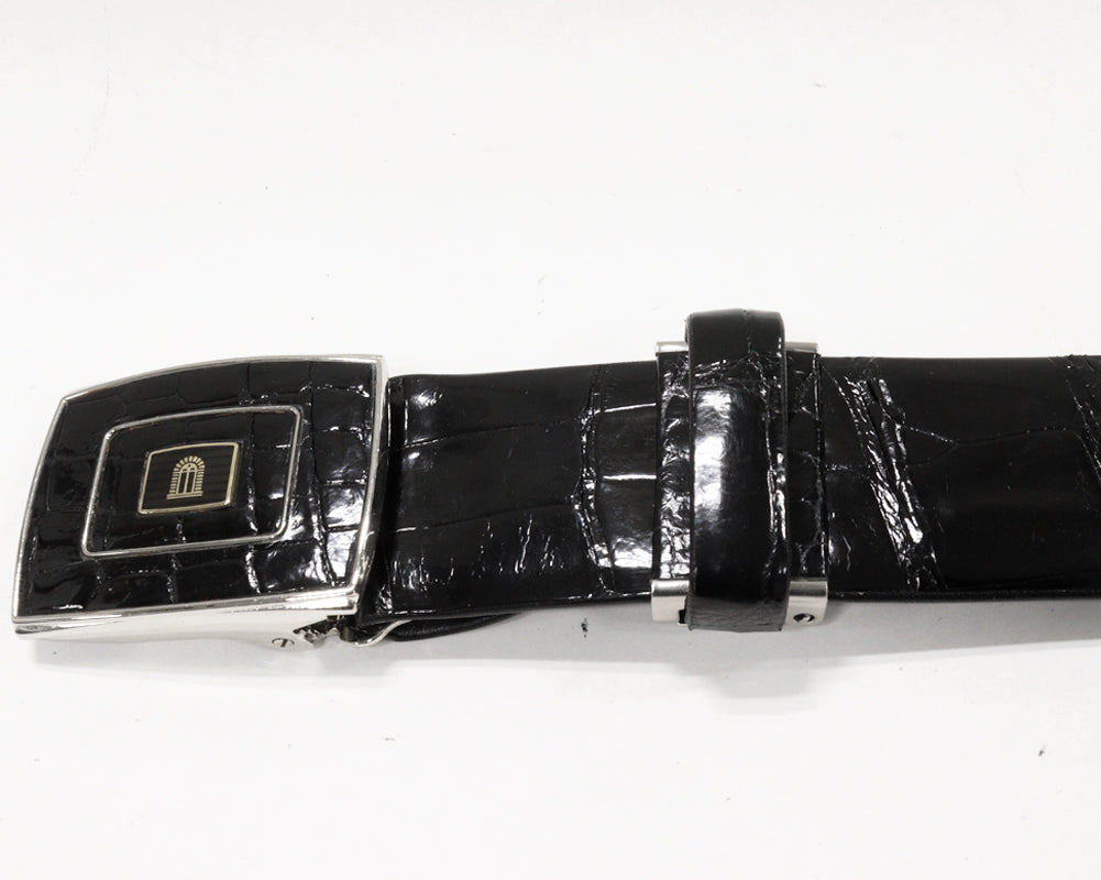 Takeo Nishida Crocodile Leather Belt for Men in Pristine Condition