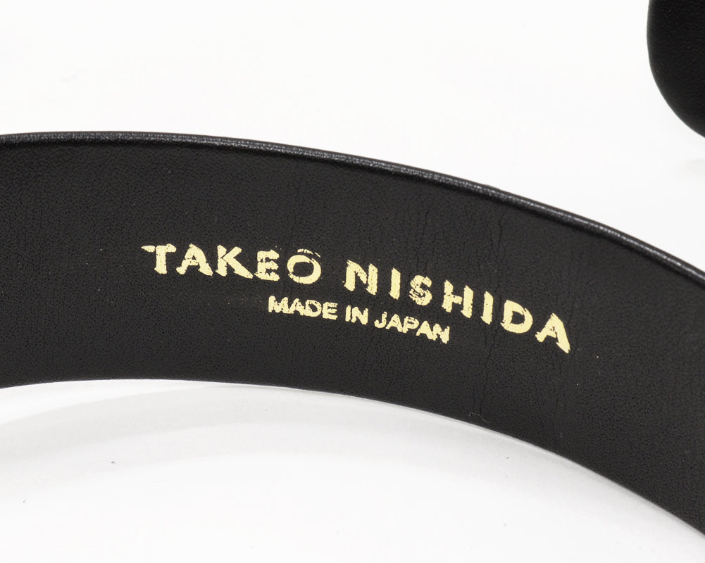 Takeo Nishida Crocodile Leather Belt for Men in Pristine Condition