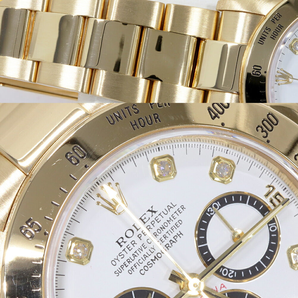 Rolex Daytona 16528G Yellow Gold Diamond Watch