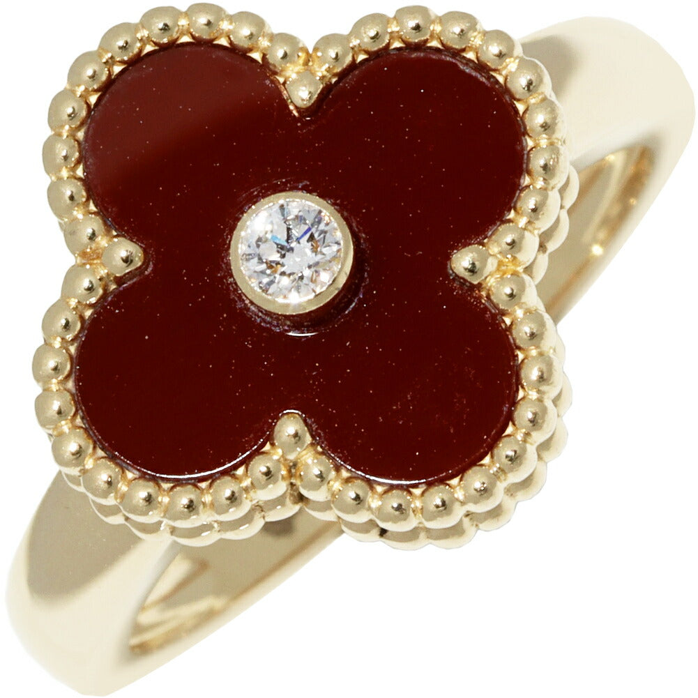 Van Cleef & Arpels K18YG Carnelian Ring