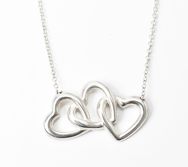 Tiffany & Co Silver Necklace/Pendant, Heart Motif, 40cm