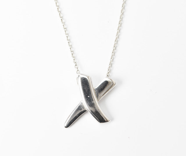 Tiffany & Co. Silver Necklace/Pendant Paloma Picasso Cross Motif