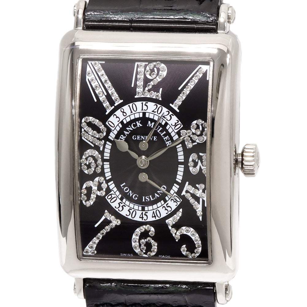 Franck Muller Long Island Retrograde Diamond Watch 1100DSRCD in Great Condition