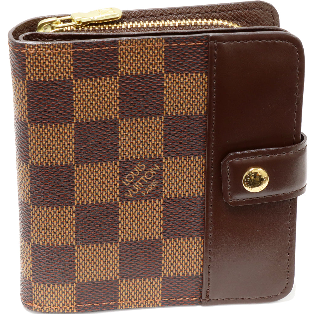 Louis Vuitton Damier Compact Zip Wallet N61668 in Great Condition