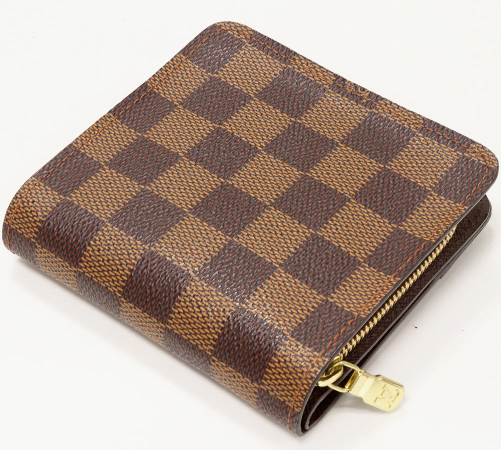 Louis Vuitton Damier Compact Zip Wallet N61668 in Great Condition