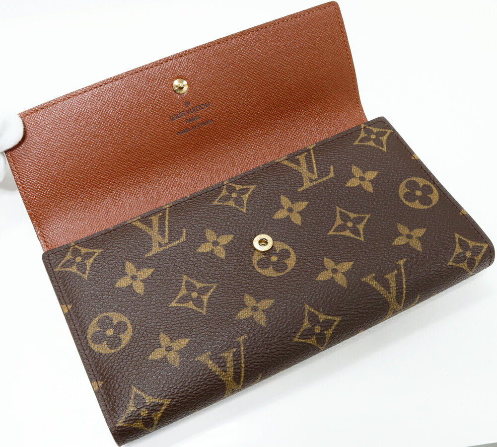 Louis Vuitton Monogram Trifold Long Wallet M61217