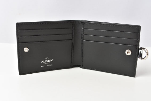 Valentino Leather Mini Wallet/Card Case with Strap VY2P0342GTC