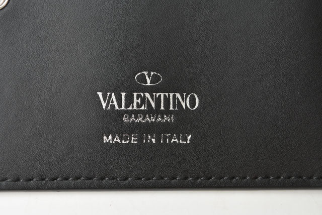 Valentino Leather Mini Wallet/Card Case with Strap VY2P0342GTC