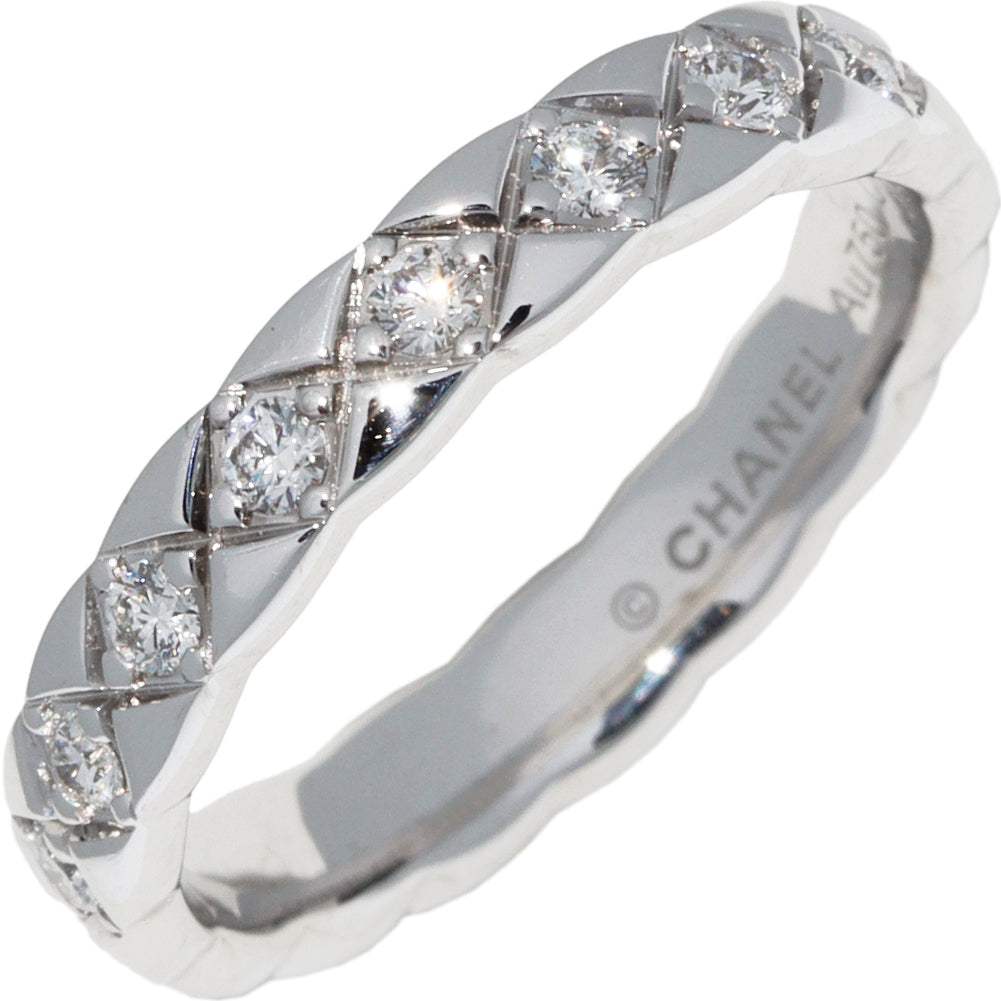 Chanel K18WG Diamond Coco Crush Marriage Ring J11871 in Great Condition