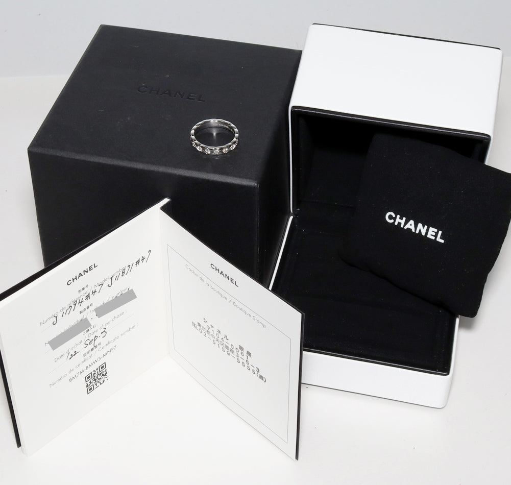 Chanel K18WG Diamond Coco Crush Ring J11871