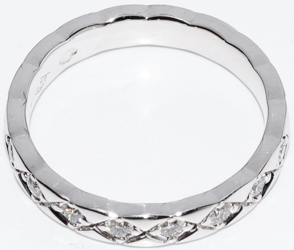 Chanel K18WG Diamond Coco Crush Ring J11871