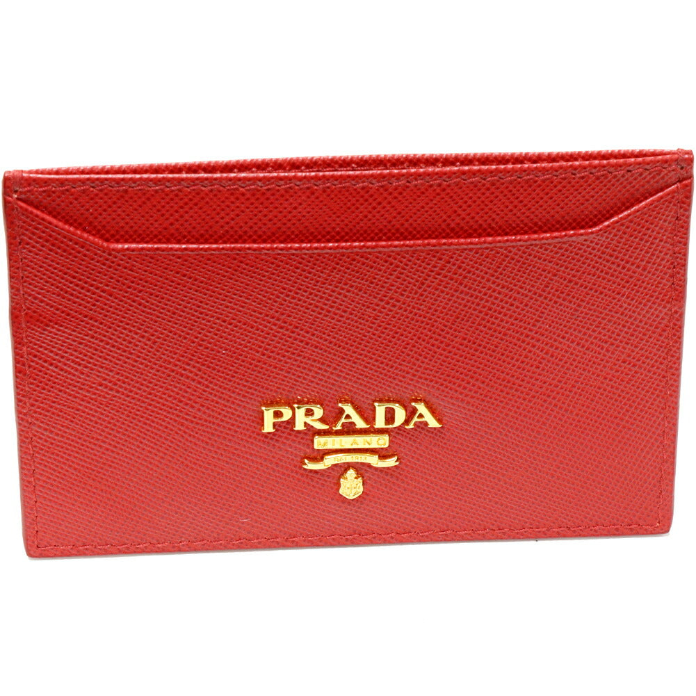 Prada Saffiano Calf Card Case Red 1MC208