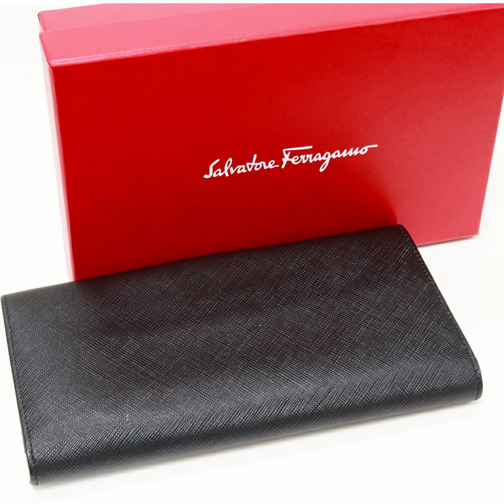 Gancini Leather Flap Wallet