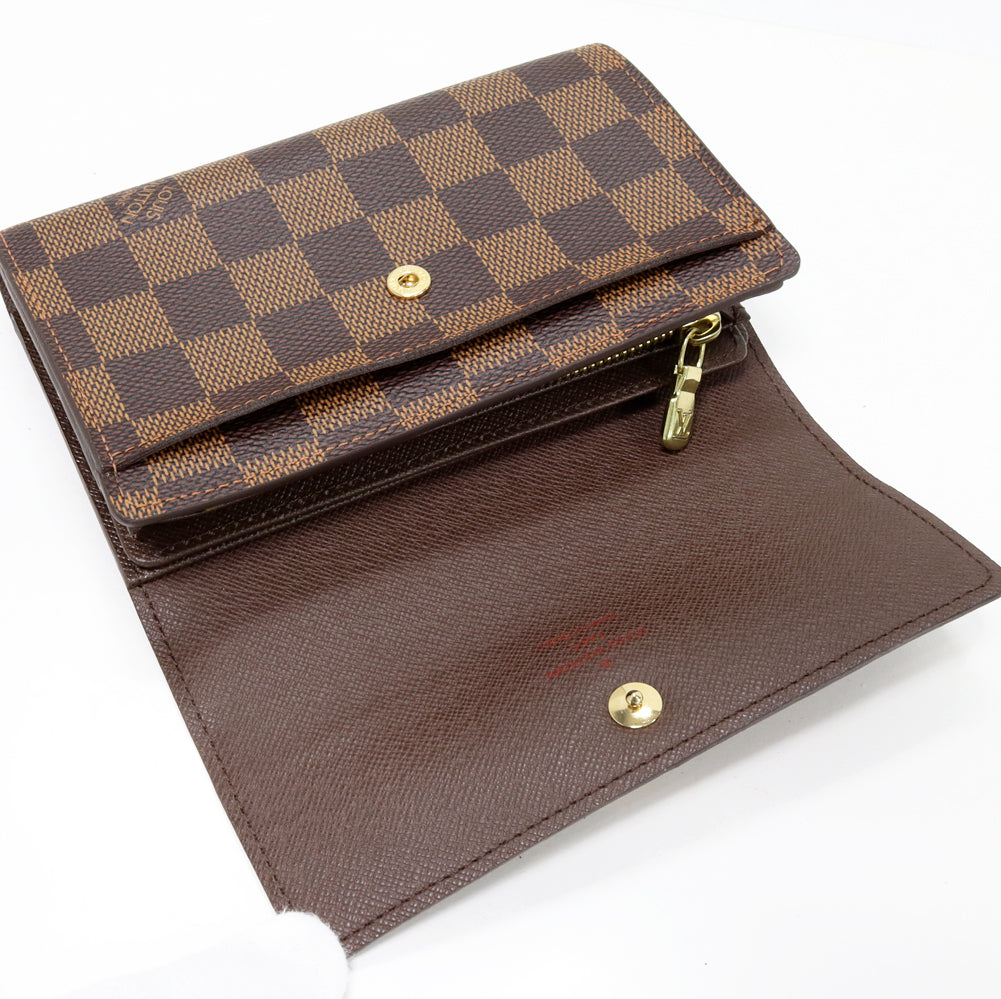 Louis Vuitton Damier Portefeuille Alexandra Wallet N63067 in Pristine Condition