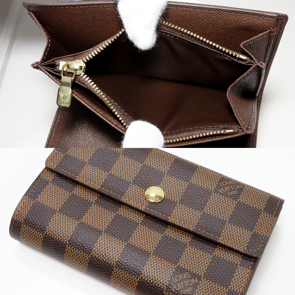 Louis Vuitton Damier Portefeuille Alexandra Wallet N63067 in Pristine Condition