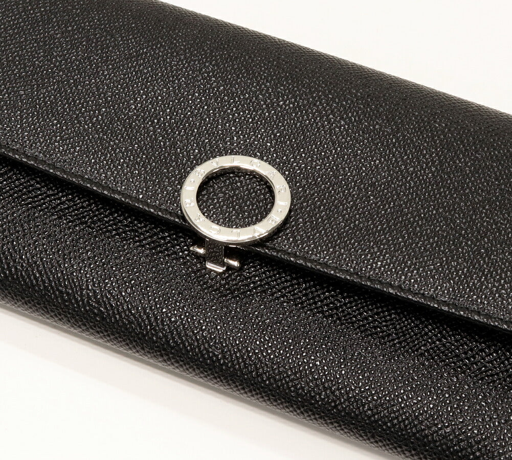 Bvlgari Black Leather Zip Wallet 30414