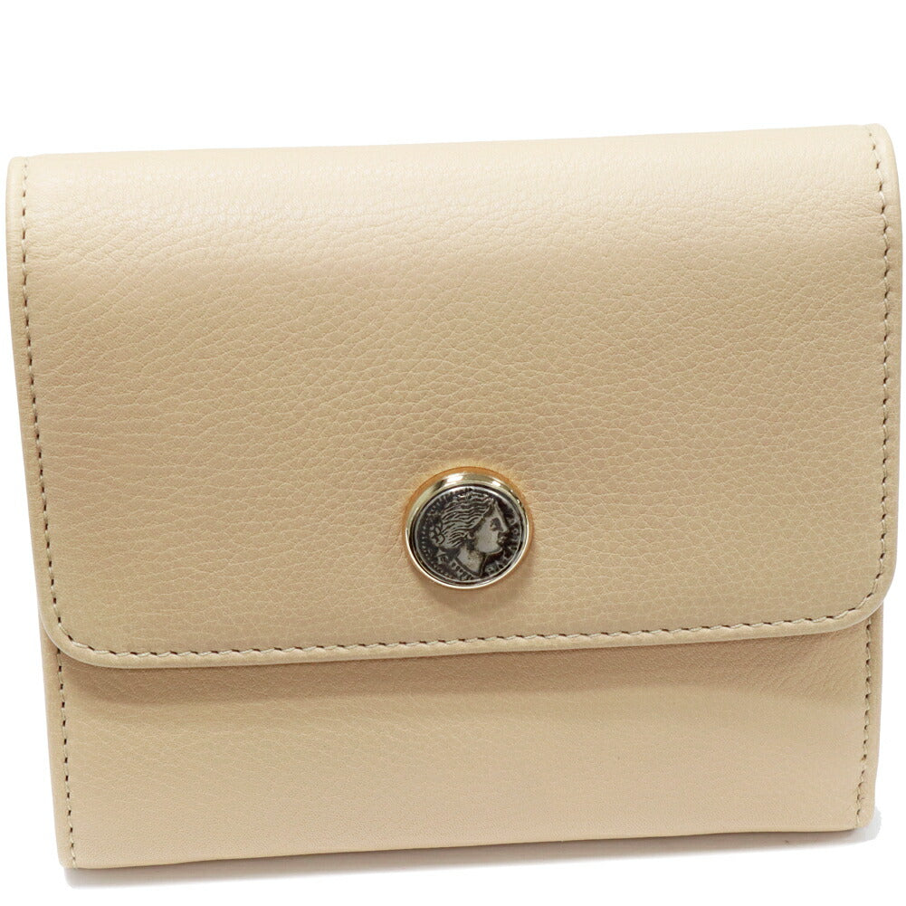 Bvlgari Beige Leather Wallet 35225