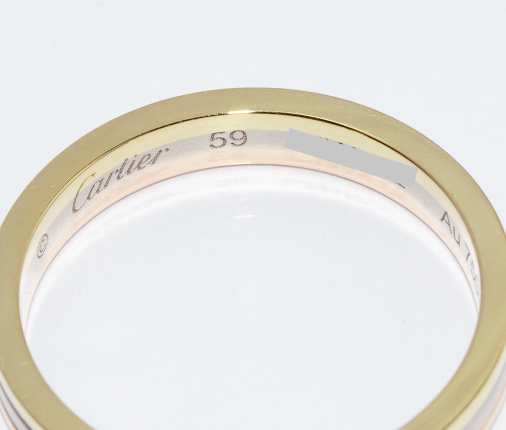 Cartier K18YG K18WG K18PG Vendome Ring B40522