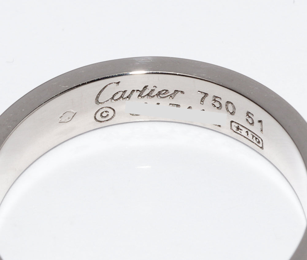 Cartier K18WG Happy Birthday Ring SM B40509 in Great Condition