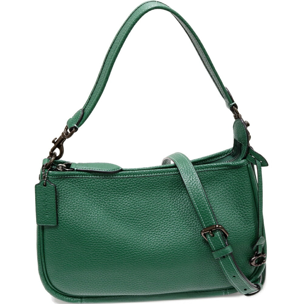 Coach Calf Kelly Crossbody Handbag Green 2WAY