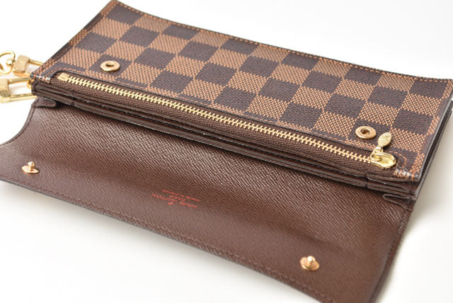 Louis Vuitton Damier Canvas Portefeuille Accordion Long Wallet N60002 in Great Condition