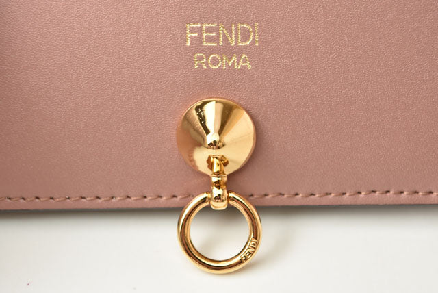 Fendi BY THE WAY Calf Leather Wallet Rose in Pristine Condition