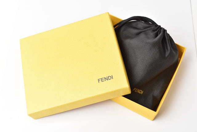 Fendi Coated Canvas Card/Coin Case Black in Great Condition