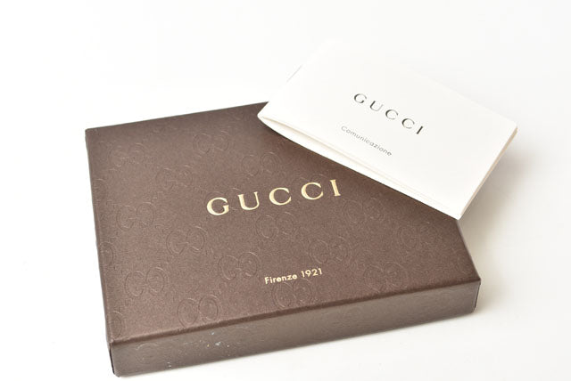 Gucci Leather Card Case/Business Card Holder/Pass Case 163233 in Pristine Condition