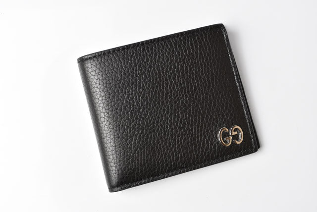 Gucci Black Calf Leather Wallet 473916 in Pristine Condition