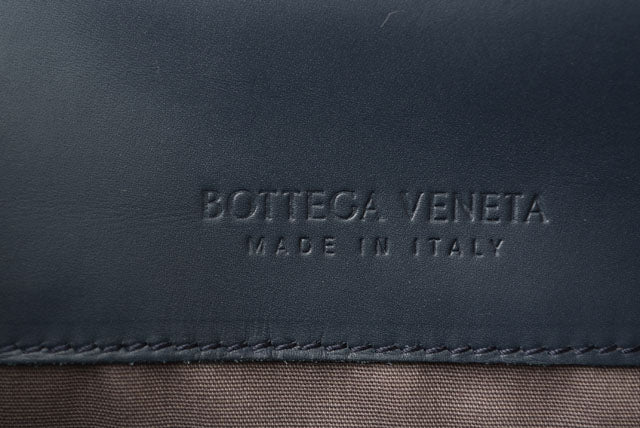 Bottega Veneta Leather Business Bag/Briefcase Navy in Pristine Condition