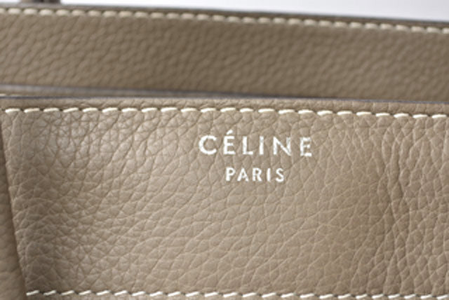 Celine Calfskin Handbag Micro Shopper Luggage in Excellent Condition