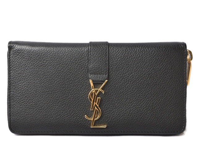 Yves Saint Laurent Leather Wallet Black