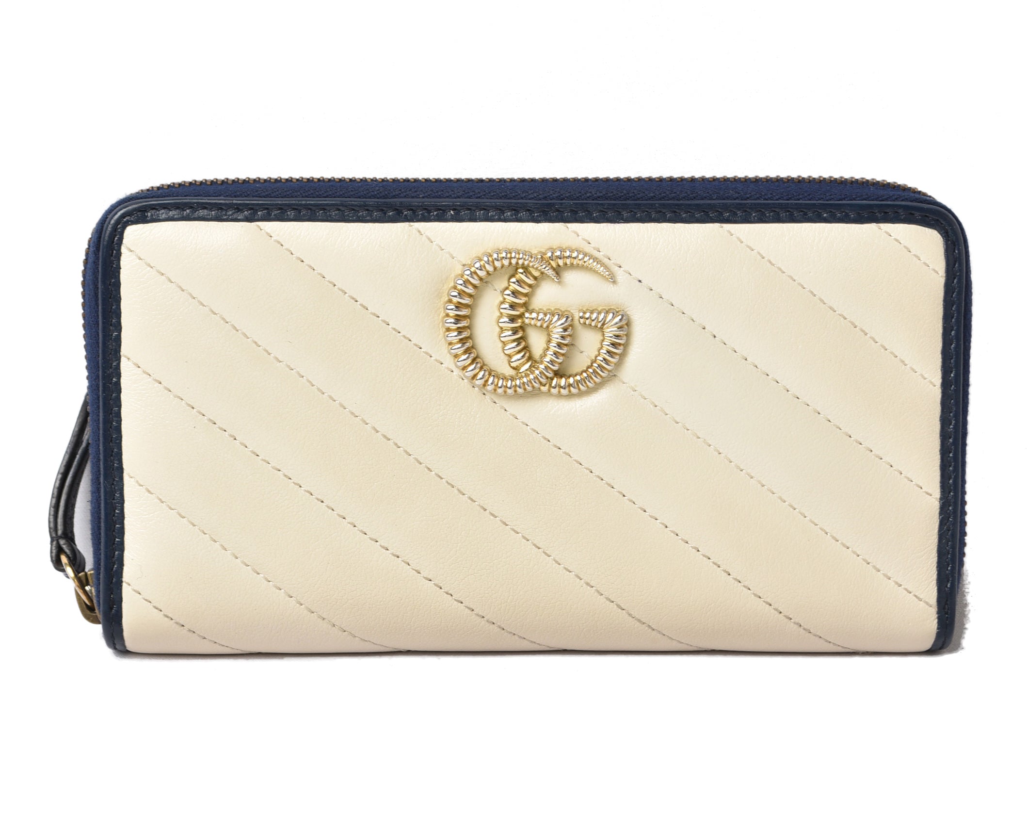 Gucci GG Marmont Quilted Leather Long Wallet 573810 in Pristine Condition