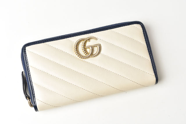 Gucci GG Marmont Quilted Leather Long Wallet 573810 in Pristine Condition