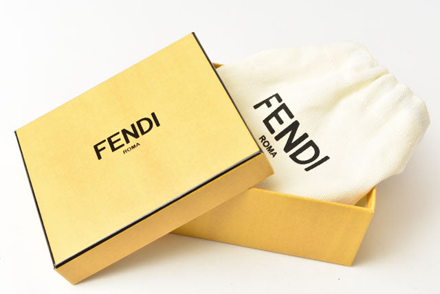 Fendi Soft Leather Trifold Mini Wallet 8M0395 in Pristine Condition