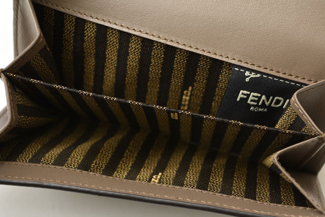 Fendi Leather Trifold Wallet Baguette 8M0419 in Pristine Condition