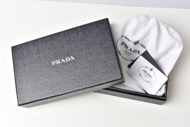 Prada Saffiano Long Wallet Chain Clutch 1DH044